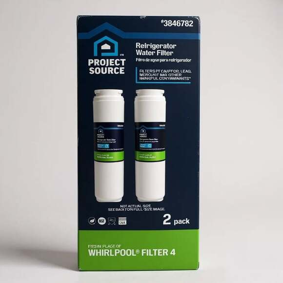 Project Source Twist-in Refrigerator Water Filter M-2 Fits Whirlpool Filter 4 - Picture 1 of 4